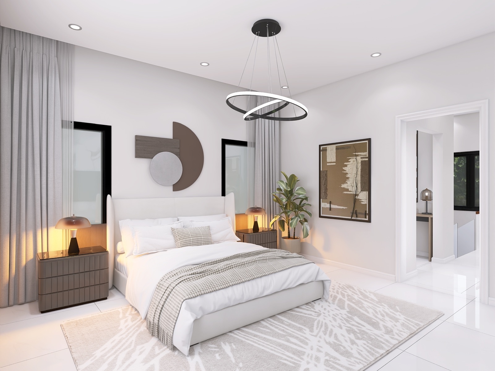 The Savannah townhouse, master bedroom