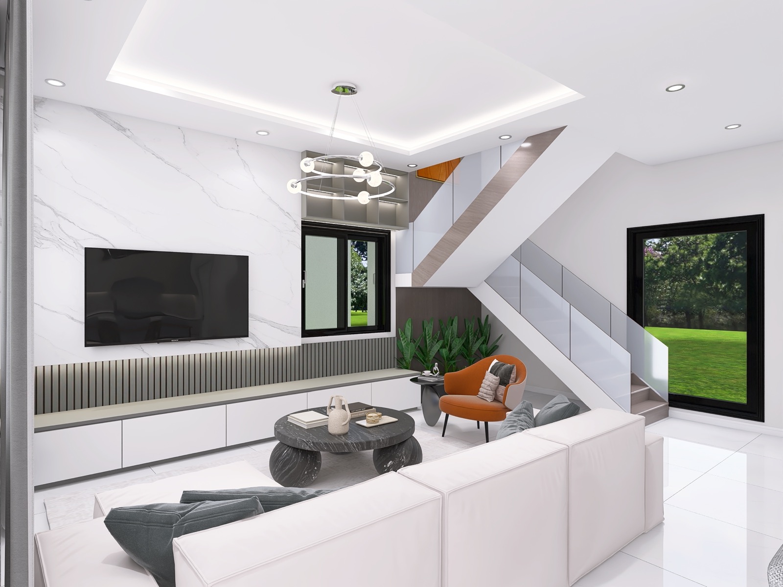 The Savannah townhouse, living room area 2
