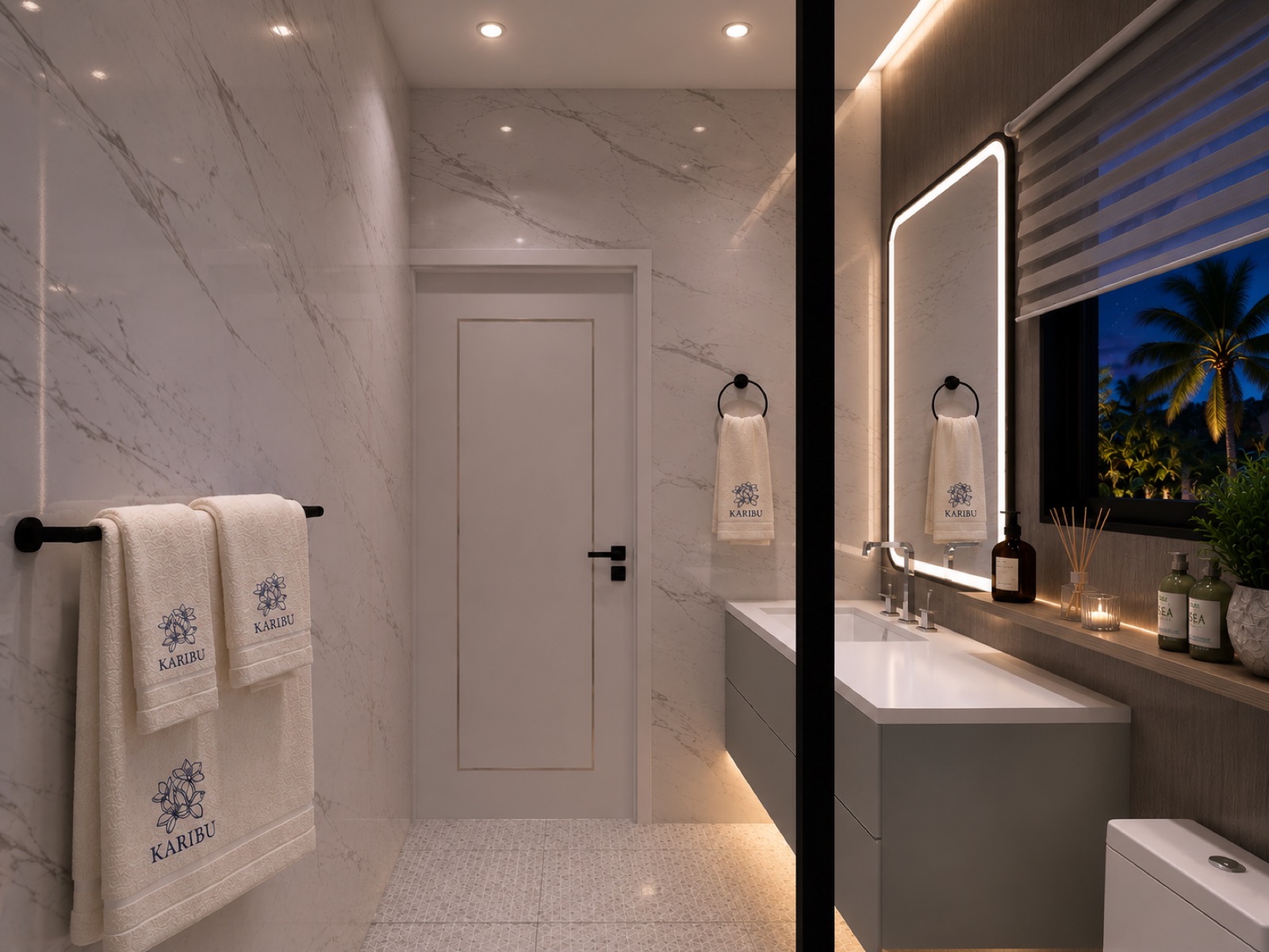 The Summit Collection — Bathroom Sink Night Time